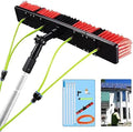 Glass Cleaning Brush Household Water Supply Telescopic Pole Kit Solar Panel Rotating Brush Solar Photovoltaic PanelsTelescopic Water Fed Window Cleaning Pole Extendable Brush for