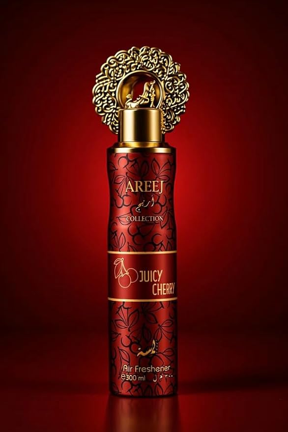 Middle Eastern Luxury Air Freshener | AREEJ COLLECTION | Premium Home &amp Car Fragrance (Juicy Cherry - Fruity)