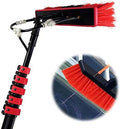 Telescopic Glass Cleaning Brush3-12m Window Poles 40FT Adjustable Window Poles Window Brush Equipment Cleaning Photovoltaic and Solar Panels 5m Pole 35cm Brush Head