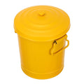 Mini Desktop Trash Can with Lid Compact Iron Garbage Bin for Home Office Odor-Resistant Small Wastebasket for Desk Organization Makeup Brush Holder Decorative Container