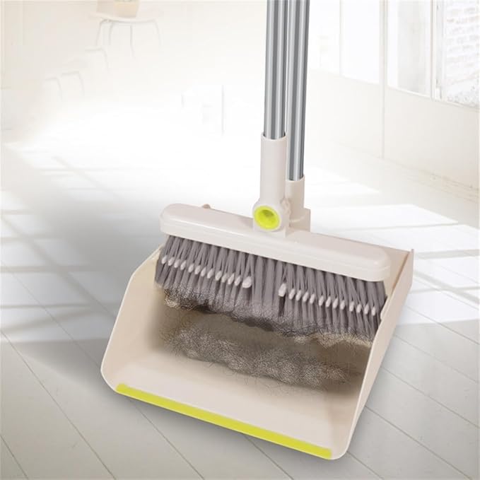 Stand Up Household Broom Dustpan Set Rubbish Plastic Sweeper Sweeping