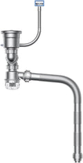 Portable Space Saving Kitchen Sink Drain Set Featuring Clear Backflow Preventer and Flexible Pipe Designs