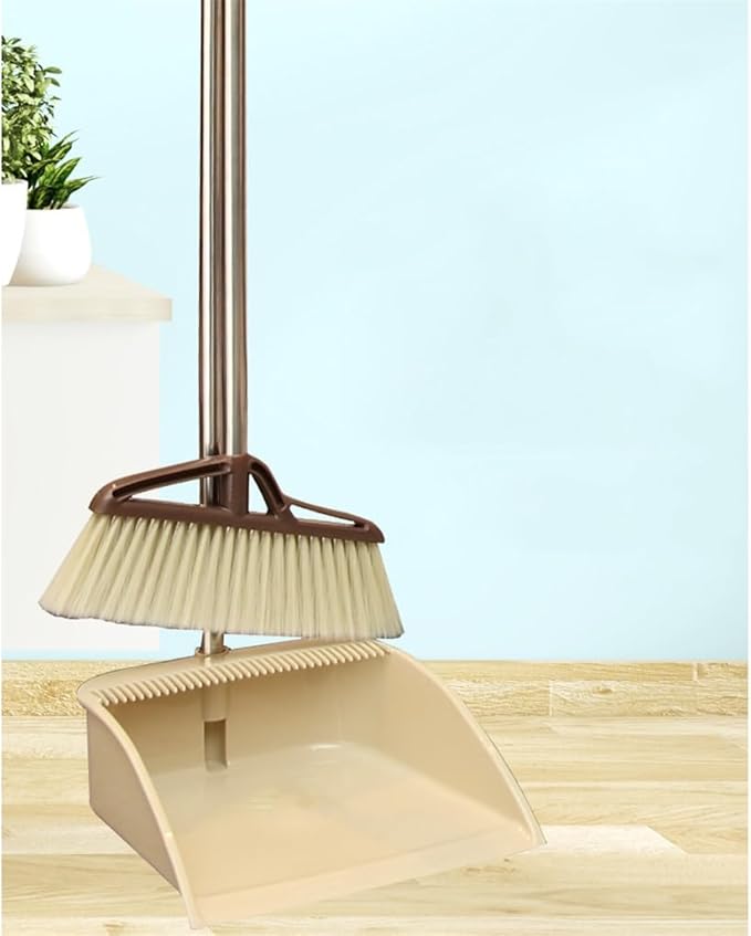 Sweeper Soft Bristle Dustpan Set Bedroom Bathroom Non-Stick Hair Broom