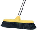 Push Broom with Long Handle Floor Brush 49.6 inch Soft Bristle Broom 12.2 Wide for Cleaning Bathroom Kitchen Patio Garage Deck Tile Floor