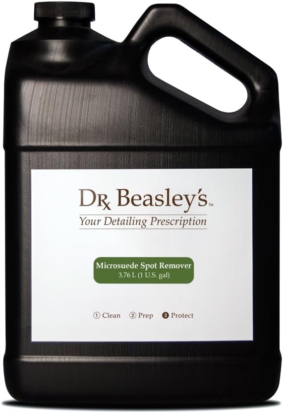 Dr. Beasley's Microsuede Spot Remover 1 gal - Specially Formulated for Faux Suedes Preserves Softness Wipe Away Ink Dye Transfers Stains
