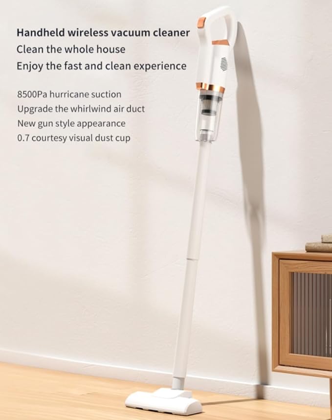 New Model Cordless Vacuum Cleaner Powerful Stick Vacuum for Hardwood Floor 45 Min Rechargeable Battery 4 in 1 Lightweight Upright Vacuum for Pet Hair Carpet (3)