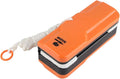 Magnetic Window Cleaner Double-Sided Glass Wiper for School and Car Includes 2 Soft Rags and Secure -Drop Design Easy to Use and Store (Orange)