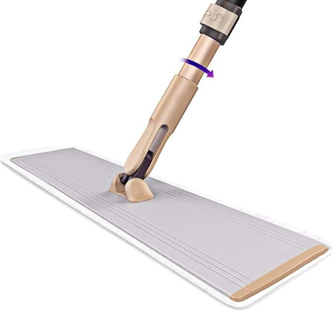 Lazy Flat Mop Stainless Steel Handle House Cleaning Dust Water for Wooden Floor Ceramic Tile Microfibre Fabric