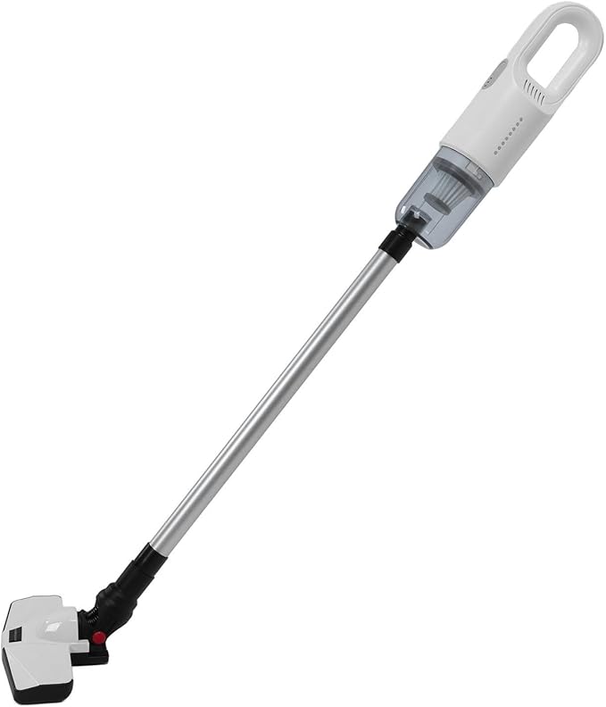Cordless Vacuum Cleaner Powerful Suction Wet Dry Vacuum with Mop 2 Gears Adjustable 6000mAh Battery for Pet Hair Carpet Hardwood Floor (White)