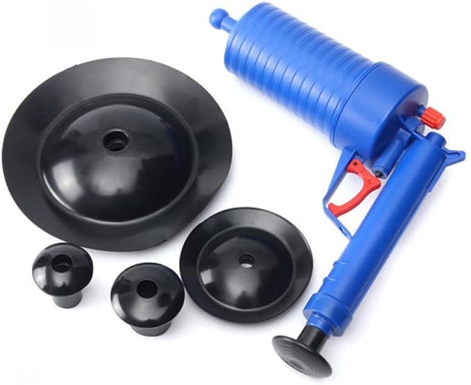 Pipeline Dredge Device Toilet Dredge Pressure Tool With Sucker 4pcs
