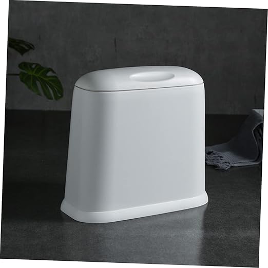 Compact Bathroom Trash Wastebasket for Kitchen Living Room and Office Design Modern Aesthetic for Spaces for Use