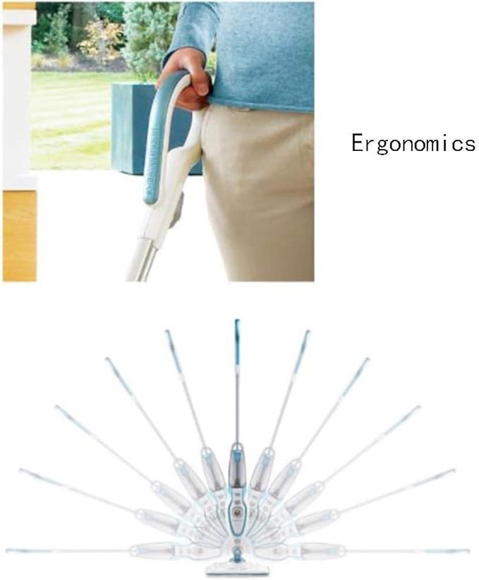 Steam Mop Powerful Floor Steamer Cleaner Mopper with Automatic Steam Control for Hardfloor Laminate Tile Grout and Carpet