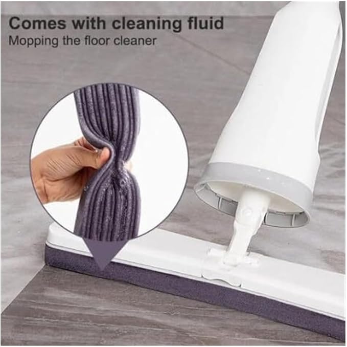 Lazy Person's Self-Washing Flat MopEasy Squeeze Butterfly Mop Self-Wash &amp Squeeze Dry Flat 360 Degree Rotating Hand-Free Wash Household Floor Effortless Cleaning 12027