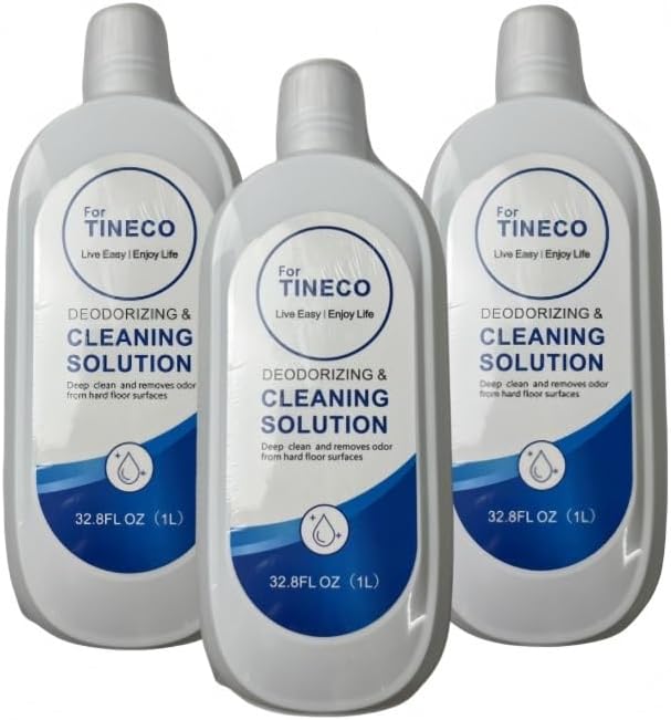 Compatible with TINECO Hard Floor Original Cleaning &amp Deodorizing Solution 32.8 Fluid Ounces (1L) Deep Stain Removal Long Lasting Deodorizing Multi-Purpose Cleaner(2pcs)