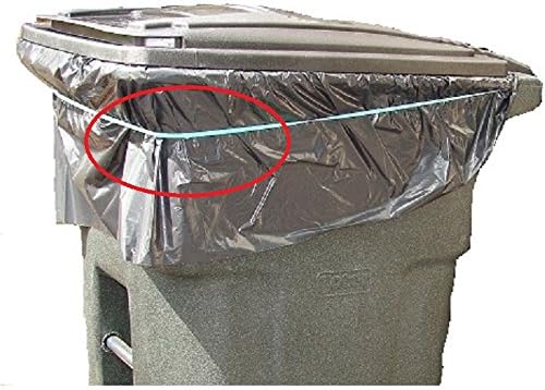 96 Gallon Super Big Mouth Trash Bags 30-Pack Plus 3 Free Rubber Tie Down Bands