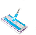 MopMicrofiber Flat  Stainless Steel Handle with Extension Reusable Pads