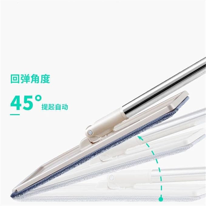Hands-Free Flat Mop Dry and Wet Cleaning A Rotating for Household Use