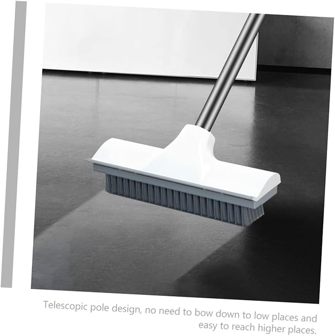 IMIKEYA Household Floor Scrubbing Brush with Long Handle Stiff Bristles for Bathroom and Tile Cleaning Versatile Grout and Floor Brush for Deep Cleaning