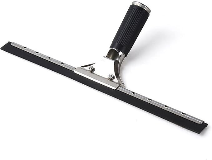 Scraping Glass Window Brush Style Glass Cleaning Wiper Single-Sided Window Cleaning Floor(Black 35cm)