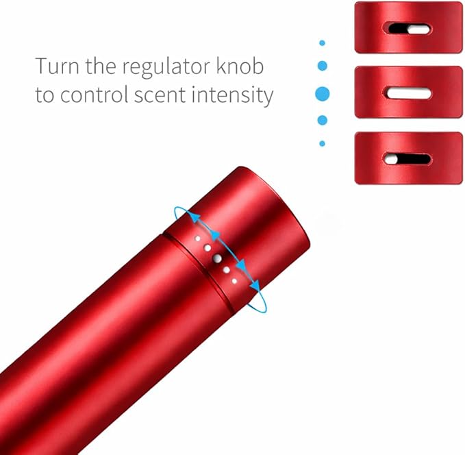 iPick Image for Ford Mustang GT Red Aluminum Car Vent Air Freshener Clip with adjustable window and 10 Refill Sticks - Official Licensed