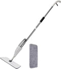 Spray Mop Reusable Rotating Magic Flat Mops with Microfiber Pads Wet and Dry Cleaner Household Cleaning Tools Accessories(1mop1cloth)