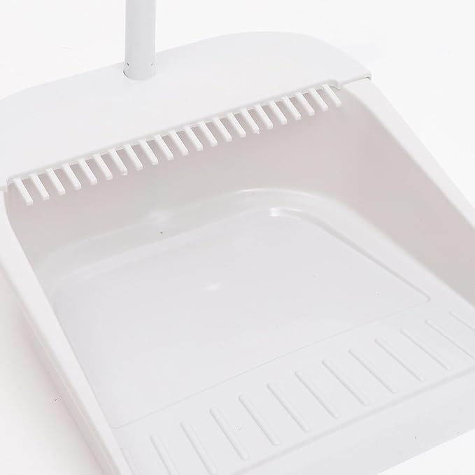 Hemoton 1set Broom and Dustpan Set Handle Ergonomic Cleaning Supplies for Home Use Soft Bristle Brush and Dustpan for Easy Cleanup