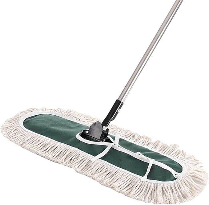 Large Cotton Thread Flat Mop with Adjustable Handle Hardwood Floor Clean Office Home Industrial Cleaner Dry Dust Floor