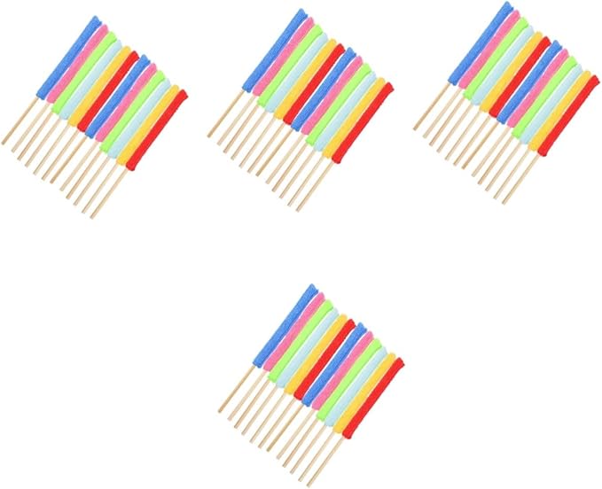 Zerodeko 48pcs Multi-Functional Cleaning Glass Bottle Brush Dish Brush Handle for Cleaning