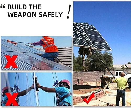 Glass Cleaning Brush Home Water Fed Telescopic Pole Kit Solar Panel Brush Rotating for Photovoltaic Panel3.6-10.8m Water Fed Telescopic Brush Window Cleaning Brush Extendable Cleaner Cons