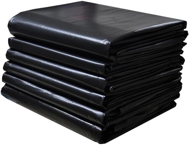 Heavy-Duty Trash Bags Black 6-10 Gallon 22 x 26 Inch Value Pack of 200 Extra Strong Flat-Opening Design for Home Kitchen Officeschool restroom Thickened garbage bags 55cm x 65cm.