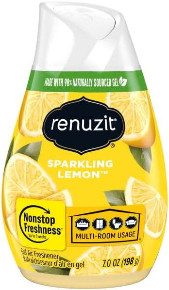 Renuzit Gel Air Freshener Sparkling Lemon 12 Count