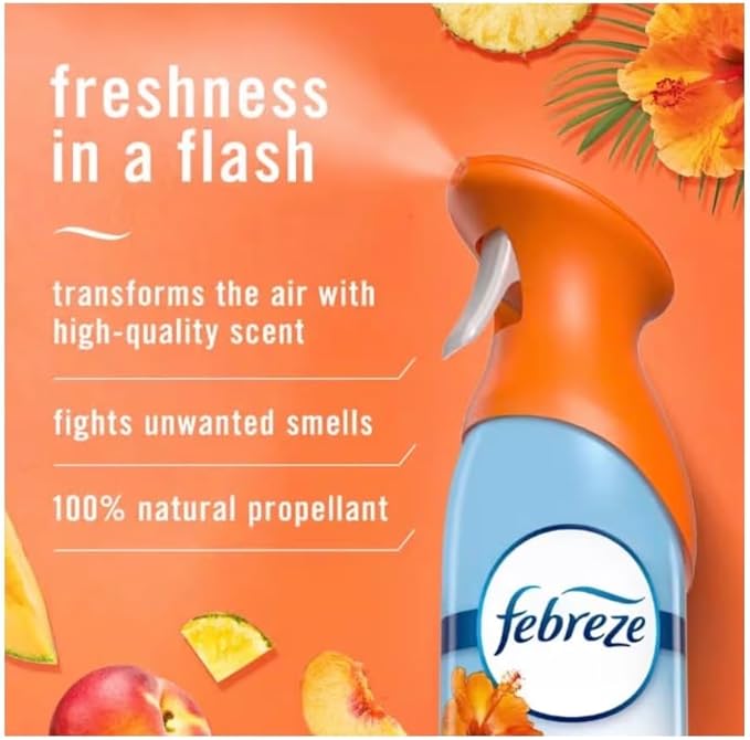 Fe.bre.zee Odor-Fighting Air Freshener Room Fresheners Air Effects Air Spray Air Freshener Mist 8.8 Ounce - 2 Count (Pack of 1) (Hawaiian Aloha)