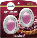 Feb-reze Bathroom Air Freshener Odor-Fighting Cranberry Crumble Scent 2 Count