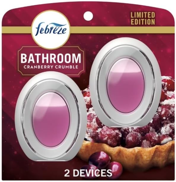 Feb-reze Bathroom Air Freshener Odor-Fighting Cranberry Crumble Scent 2 Count