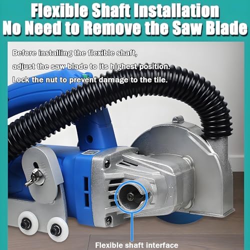 Electric Tile Joint Cleaner with Adjustable Depth Automatic Rebound 9000r/min for Gap Crevice Slotting