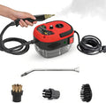 Handheld Steam Cleaner – Cordless Fast 10‑Second Heat Up 6 Adjustable Steam Levels Multi-Surface Cleaning for Kitchen Bathroom Floors Windows Upholstery &amp Car Interior (Red)