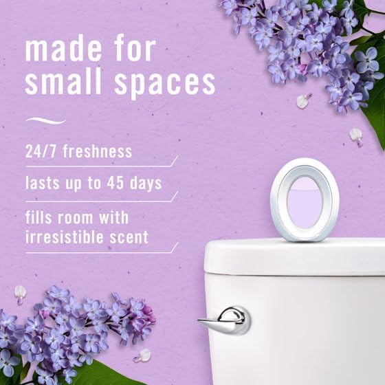 F'ebreze Bathroom A'ir Freshener Southern Lilac Mornings 0.25 fl oz 2 Count