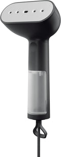 Steamery Handheld Clothes Steamer Cirrus Core 1350W Steam Output 0.74 oz/min Heat up in 15 Seconds Dry Steam Technology Hanging Loop Visible Water Tank Portable Scandinavian Design Black