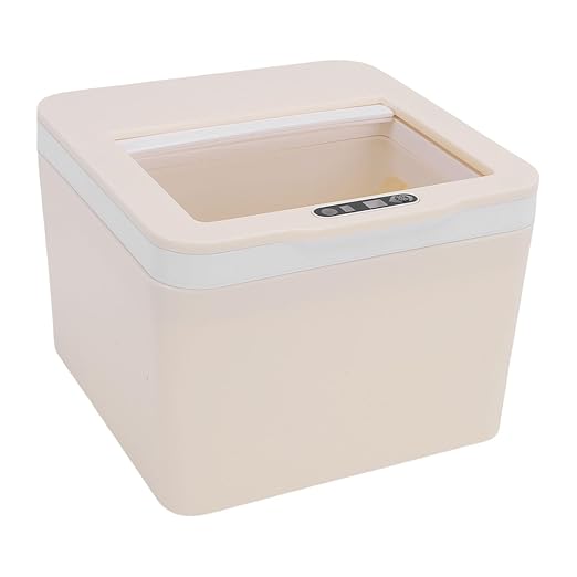 Zerodis Sensor Desktop Trash Can Wastebaskets Mini Countertop Garbage Can with Lid Small Storage Bin for Home Kitchen Dressing Office Kids Bedroom Sensor Desktop Trash 4l Capacity