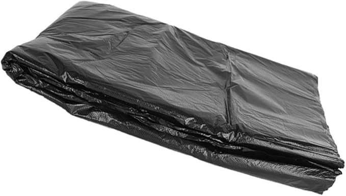 HOMSFOU 50pcs Heavy Duty Large Trash Bags 80x100cm Black Garbage Can Liners for Outdoor Commercial Gardening and Household Waste Disposal