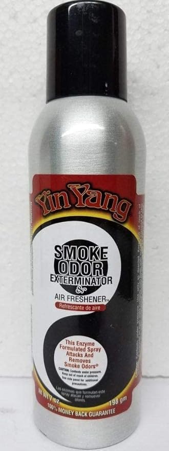 Smoke Odor Exterminator 7 oz Spray Set of 3 Spray Assoted Includes Yin YangCaramel Vanilla Latte and Mesmereyes.