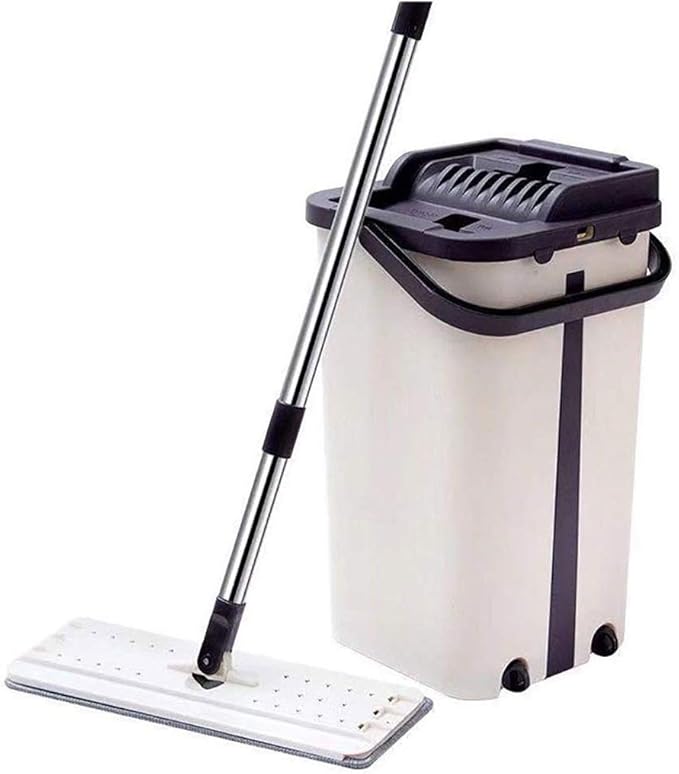 Rotating MopMop Flat Rotary Self Mop Flat Floor Mop with Reusable Pads 360 Degree Spin Dry and Wet Cleaning Mop for