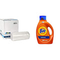 Plasticplace - W33LDC1 33 Gallon Heavy Duty Trash Bags 1.2 Mil Clear 100 Count