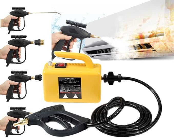 2600w Portable Steam Cleaner High Commercial Steam Cleaning System 360 ° Cleaning/Hand-Held Pressurized Steam Cleaner for KitchenCarRange Hood