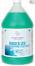 Breeze Odor Eliminator &amp Multi-Purpose Cleaner – Ocean Breeze Scent – Commercial Cleaning Solution – 1 Gallon Bottles (Case of 4)