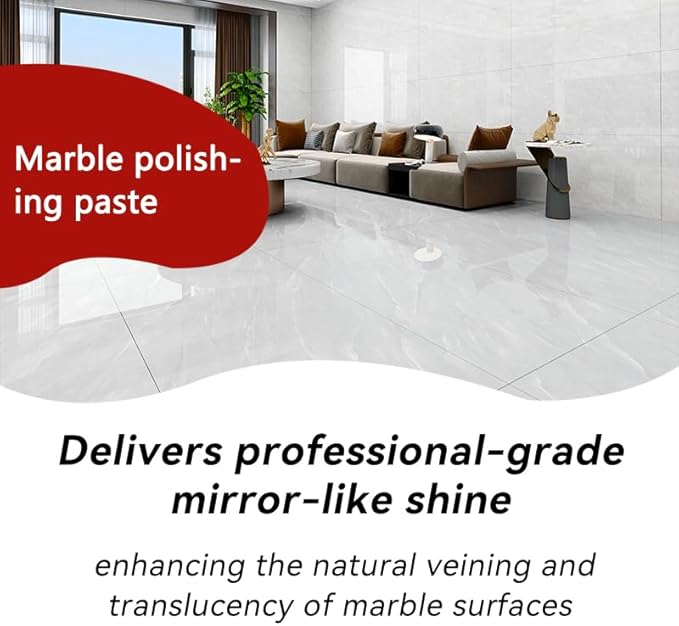 Granite Polishing Paste Marble Cleaner Countertop Quartz Polish Granite Polishing Kit | Marble Cleaner and Polish - Enhances Shine &amp Maintenance Safe for Stone Surfaces 5 Kg