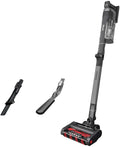 Shark UZ865H Stratos Cordless Vacuum with Clean Sense IQ DuoClean PowerFins HairPro Includes Duster Crevice Tool &amp Anti-Allergen Brush Up to 50 Minute Runtime Gray (Renewed)