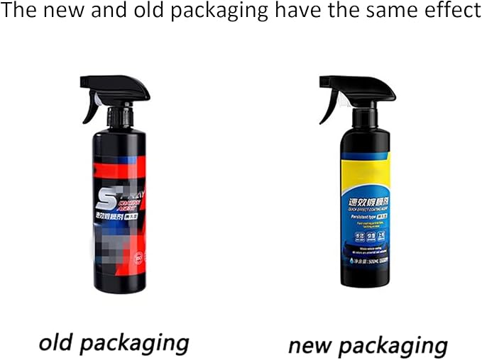 VIED Emulsion Glass Clean Remover Car Coating Spray Oil Film Emulsion Glass Cleaner Quick Effect Coating Agent (2 pcs Style B)