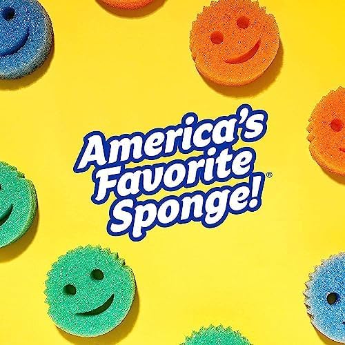 Scrub Daddy 8 Sponge Set Colors Scratch-Free Sponges for Dishes &amp Home Odor Resistant Scrubbers Soft in Warm Water Firm in Cool Deep Cleaning Dishwasher Safe Multi-use Functional Ergonomic
