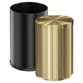 9 Liter/2.4 Gallon Gold Trash can with Swing lid Brass Small Trash can Gold Trash Bin with Lid for Office Living RoomBathroomRestaurant Bathroom